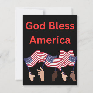 Patriotische Notecards, benutzerdefinierbar Mitteilungskarte