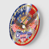 Patriotische oder Ansicht-Künstler-Kommentare der Große Wanduhr (Winkel)