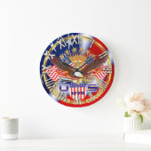 Patriotische oder Ansicht-Künstler-Kommentare der Große Wanduhr (Zuhause)
