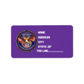 Patriotische oder Veteran Pick one View Artist Com Adressaufkleber (Vorne)