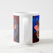 Patriotische oder Veteran Pick one View Artist Com Jumbo-Tasse (Rückseite)