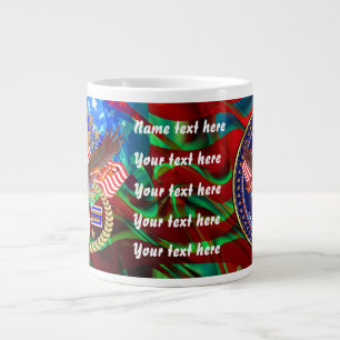 Patriotische oder Veteran Pick one View Artist Com Jumbo-Tasse