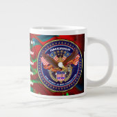 Patriotische oder Veteran Pick one View Artist Com Jumbo-Tasse (Rechts)
