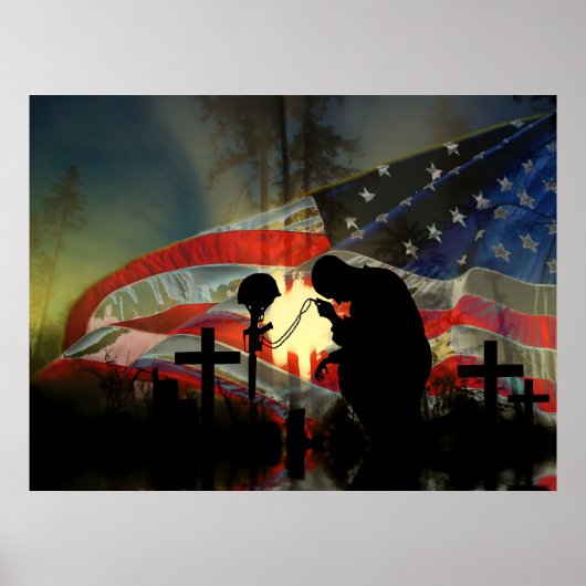 Patriotische oder Veteran Pick one View Artist Com Poster (Vorne)
