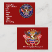 Patriotische oder visitenkarte (Vorne/Hinten)