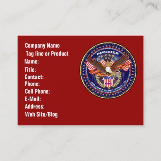 Patriotische oder visitenkarte (Vorderseite)