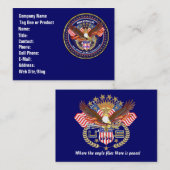 Patriotische oder visitenkarte (Vorne/Hinten)