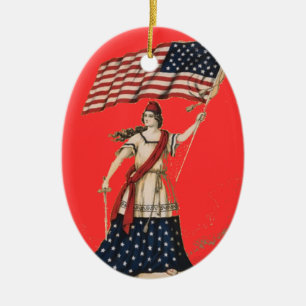PATRIOTISCHE ORNAMENTE - AMERIKANISCHE KUNST - SPE