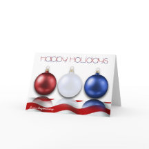 Patriotische Ornamente und Flag Happy Holidays Car