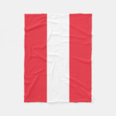 Patriotische österreichische Flagge Fleecedecke (Vorderseite)