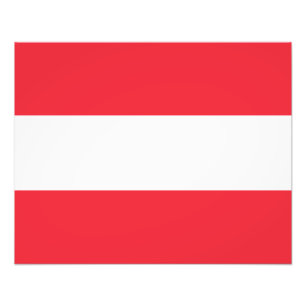 Patriotische österreichische Flagge Fotodruck