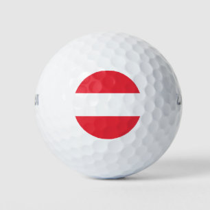 Patriotische österreichische Flagge Golfball