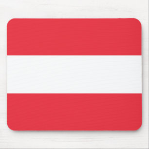 Patriotische österreichische Flagge Mousepad