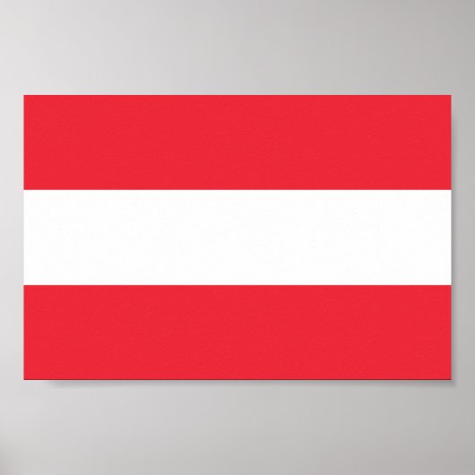 Patriotische österreichische Flagge Poster (Vorne)