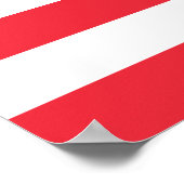 Patriotische österreichische Flagge Poster (Ecke)