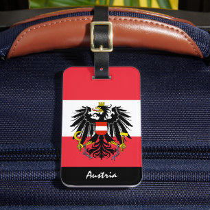 Patriotische österreichische Gepäckmarken, österre Gepäckanhänger