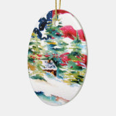 Patriotische Oval American Flag Ornament (Links)