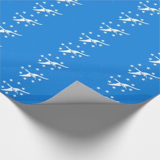 Patriotische Packpapierflagge Corpus Christi Geschenkpapier (Ecke)