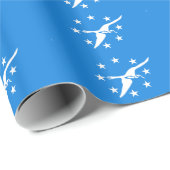 Patriotische Packpapierflagge Corpus Christi Geschenkpapier (Rolleneckpunkt)