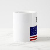 Patriotische Panda Jumbo-Tasse (Vorderseite)