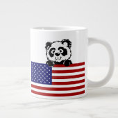 Patriotische Panda Jumbo-Tasse (Rechts)