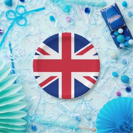 Patriotische Papierplatte mit Flagge des Vereinigt Pappteller (Party)