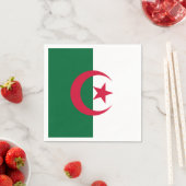 Patriotische Papierservietten mit algerischer Flag (Beispiel)