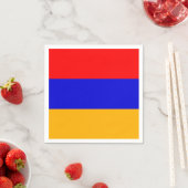 Patriotische Papierservietten mit armenischer Flag (Beispiel)