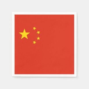 Patriotische Papierservietten mit China