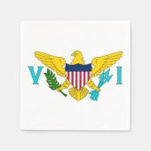 Patriotische Papierservietten mit der Flagge der J (Vorderseite)