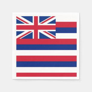 Patriotische Papierservietten mit der Flagge Hawai