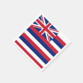 Patriotische Papierservietten mit der Flagge Hawai (Ecke)