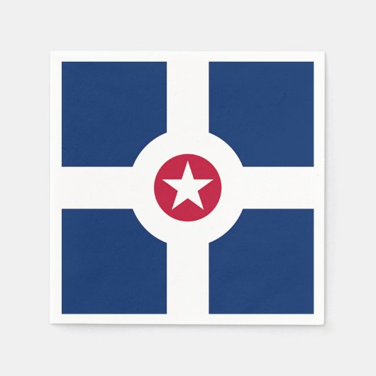 Patriotische Papierservietten mit der Flagge India (Vorderseite)