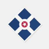 Patriotische Papierservietten mit der Flagge India (Ecke)