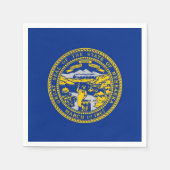 Patriotische Papierservietten mit der Flagge Nebra (Vorderseite)