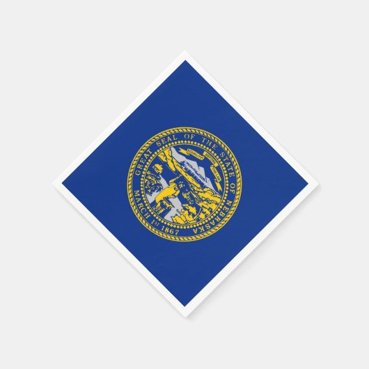 Patriotische Papierservietten mit der Flagge Nebra (Ecke)