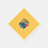 Patriotische Papierservietten mit der Flagge New J (Ecke)