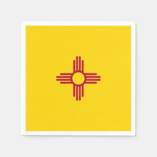 Patriotische Papierservietten mit der Flagge New M (Vorderseite)