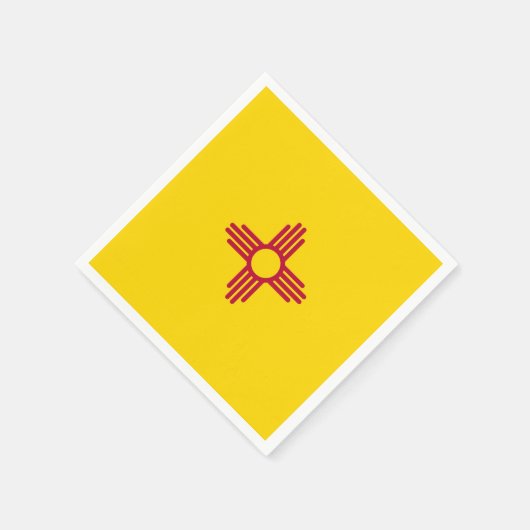 Patriotische Papierservietten mit der Flagge New M (Ecke)