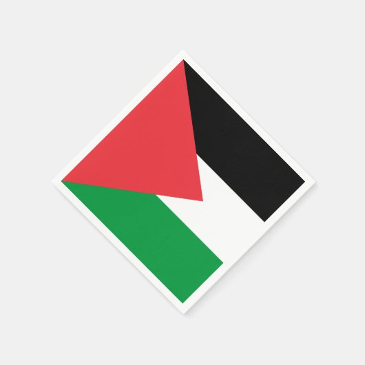 Patriotische Papierservietten mit der Flagge Paläs (Ecke)