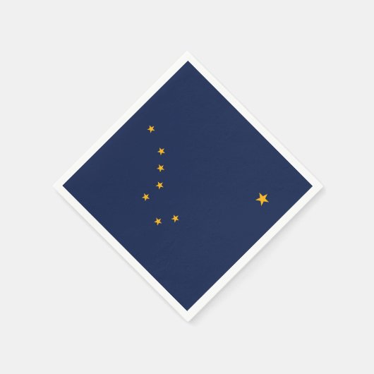 Patriotische Papierservietten mit der Flagge von A (Ecke)