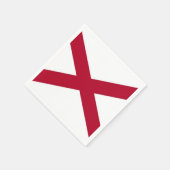 Patriotische Papierservietten mit der Flagge von A (Ecke)