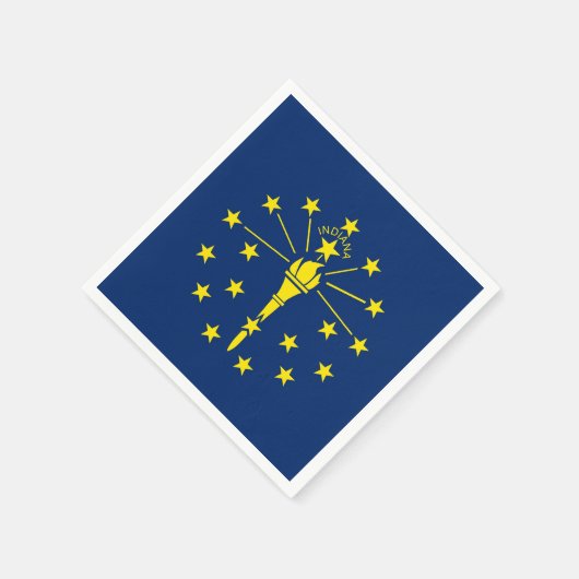 Patriotische Papierservietten mit der Flagge von I (Ecke)