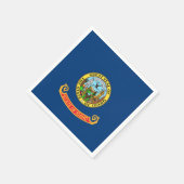 Patriotische Papierservietten mit der Flagge von I (Ecke)