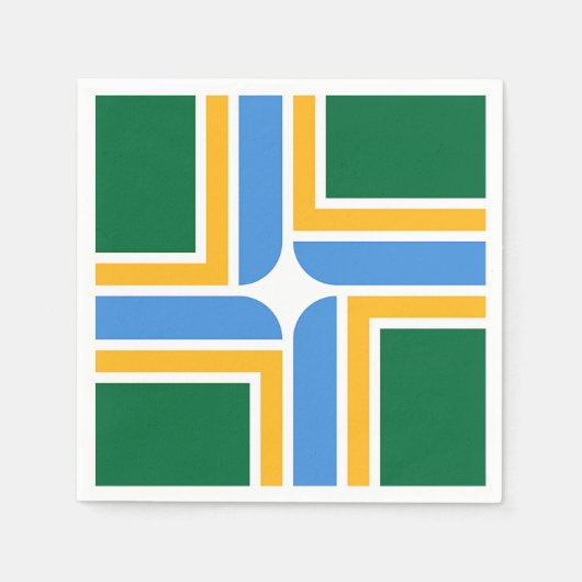 Patriotische Papierservietten mit der Flagge von P (Vorderseite)