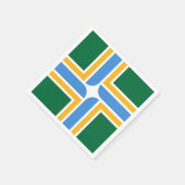 Patriotische Papierservietten mit der Flagge von P (Ecke)