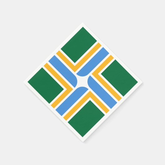 Patriotische Papierservietten mit der Flagge von P (Ecke)