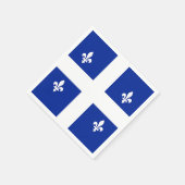 Patriotische Papierservietten mit der Flagge von Q (Ecke)