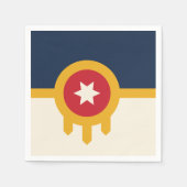 Patriotische Papierservietten mit der Flagge von T (Vorderseite)