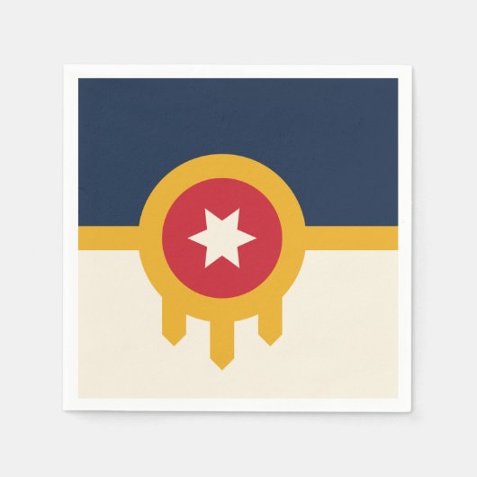 Patriotische Papierservietten mit der Flagge von T (Vorderseite)